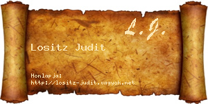 Lositz Judit névjegykártya